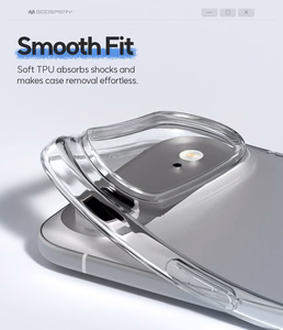 Ümbris Mercury Jelly Clear Apple iPhone 17 Pro läbipaistev