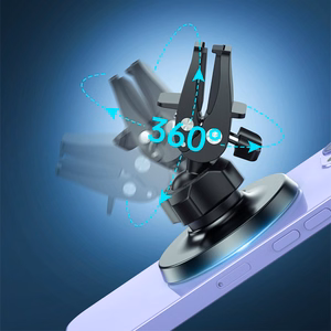 Crong Carclip Magnetic magnetiline auto telefonihoidik, MagSafe'iga ühilduv, must