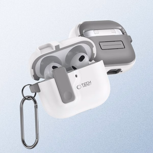 Tech-Protect Slim Hook Ümbris jaoks AirPods 4 - valge