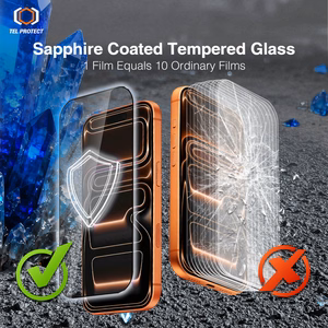 Tempered glass Tel Protect 10X HD DLC Diamond Coating jaoks Iphone 17 Pro (envelope)