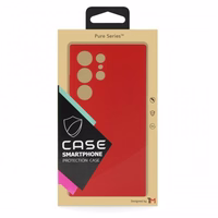 Phone Ümbris "TM Pure Silicone" jaoks Samsung A346 A34 5G / Punane / (Blister)