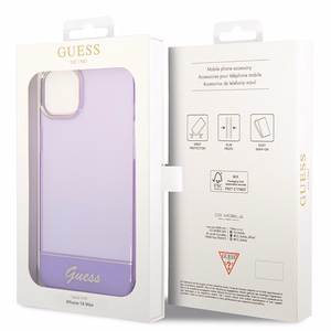 Guess Translucent iPhone 14 6.1" Ümbris - lilla