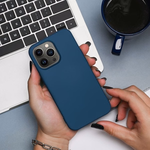 Чехол для Honor 600 LITE силиконовый синий