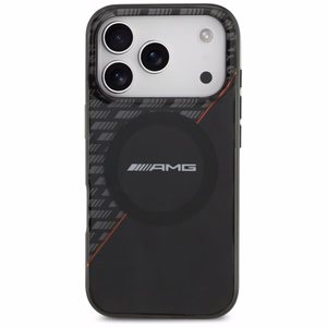 Mercedes AMG IML Double Layer Rhombs ümbris seadmele iPhone 18 Pro / 17 Pro, MagSafe-ühilduv – must ja punane