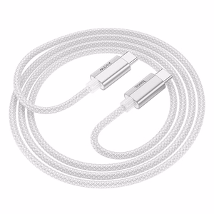 Кабель USB C - USB C Hoco QC3.0 PD 5A 240W 1,8 m U134 серый
