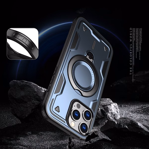 Hybrid Armor Trendy Ümbris with MagSafe jaoks iPhone 16 Pro Max - Sinine