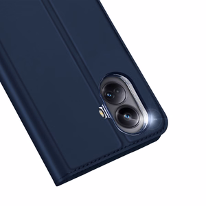 Чехол Dux Ducis Skin Pro для Realme 10 Pro+ книжка-кошелёк с подставкой синий