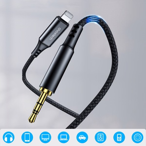 Choetech AUX007 Lightning / mini jack 3.5mm kaabel 1m must