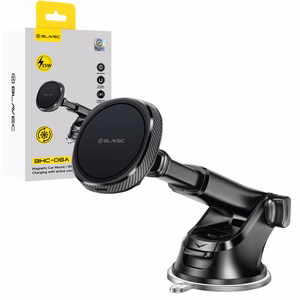 Blavec Car holder BHC-06A 15W magnetic with induction charging and active cooling to windshield and dashboard (BHC06A-MWIB) black