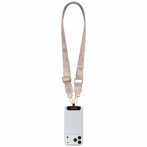 Guess GUUCNP4DGMP 4G PU universaalne telefonirihm kinnituslapi ja kivikestega metalllogoga, roosa
