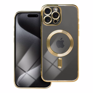 ELECTRO MAG COVER case compatible with MagSafe jaoks IPHONE 15 Pro Max kuldne