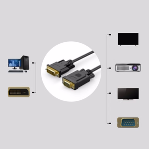 Orico XD-DITV DVI 24+1–VGA, Full HD kaabel, 5 m – must