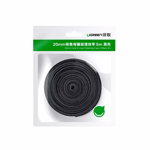 Ugreen Velcro kaablikorraldaja 5m must (40356)