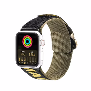 Dux Ducis rihm (Outdoor versioon) Apple Watch Ultra rihm, SE, 9, 8, 7, 6, 5, 4, 3, 2, 1 (49, 45, 44, 42 mm) nailon rihm kollane käevõru.