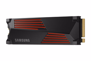 SSD Samsung 990 PRO jahutusradiaatoriga 4TB M.2 PCIe Gen4 NVMe TLC kirjutamiskiirus 6900 MB/s lugemiskiirus 7450 MB/s 2,3mm TBW 1200 TB MTBF 1500000 h MZ-V9P4T0GW