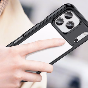 Outer Space Ümbris jaoks iPhone 17 Pro Max - Must Läbipaistev