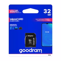 Memory card Goodram microSD 32Gb (class 10) + SD adapter