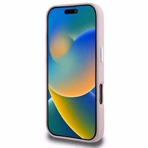 Karl Lagerfeld FW Metal Plate MagSafe iPhone 16 Pro Ümbris - roosa