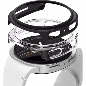 Ringke Slim 2-pack Ümbris jaoks Samsung Galaxy Watch 8 40mm - Läbipaistev-Matt Must