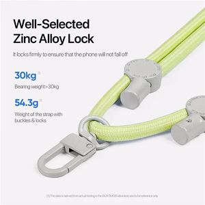 DUX DUCIS Plaz - cross-body phone strap - roheline/kollane