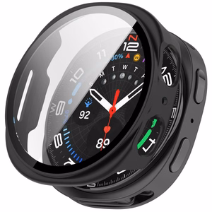Tech-Protect Defense 2-Pack ümbris mudelile Samsung Galaxy Watch 44mm – läbipaistev ja mattmust