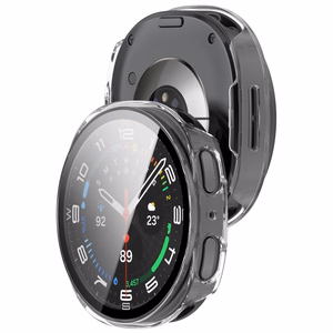 Tech-Protect Defense 2-Pack ümbris mudelile Samsung Galaxy Watch 44mm – läbipaistev ja mattmust