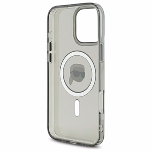Karl Lagerfeld IML Metal Karl Head MagSafe Ümbris jaoks iPhone 16 Pro Max - must