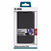 SBS Rahakott Smooth Ümbris for Motorola Moto G56 with Klapiga Ümbris - must