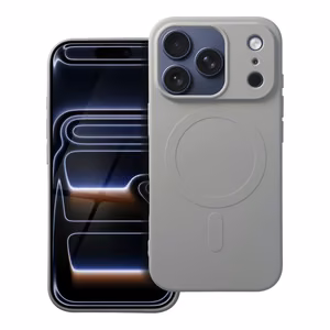 SILICONE MAG COVER (big hole) Ümbris compatible with MagSafe jaoks IPHONE 17 Pro titanium