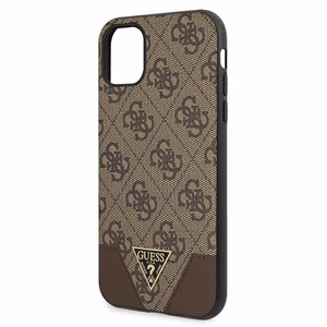 Guess 4G Triangle Collection ümbris jaoks iPhone 11 6.1" / Xr 6.1" - brown