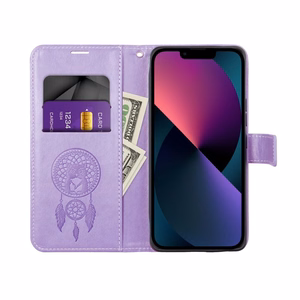 Чехол-книжка MEZZO для Xiaomi Redmi Note 15 Pro Plus 5G ловец снов фиолетовый