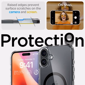 SPIGEN ümbris ULTRA HYBRID MAG compatible with MagSafe jaoks IPHONE 16 Plus must
