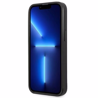 Guess GUHCP14MPSATLG iPhone 14 Plus 6.7 "hõbedane / hõbedane hardcase SaffianoTriangle Logo