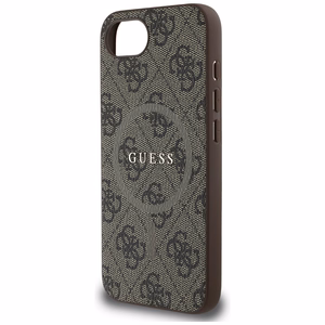GUESS ümbris jaoks IPHONE 16e (SE 4 2025) compatible with MagSafe GUHMPSE4G4GFRW (PU 4G Ring Classic Logo) brown