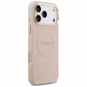 GUESS ümbris jaoks IPHONE 17 Pro Max compatible with MagSafe GUHMP17XPSAMSECP (PU W/ Peony Hot Stamp) roosa
