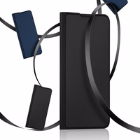 Dux Ducis Skin Pro raamaturiiuli tüüpi korpus Vivo X60 jaoks must