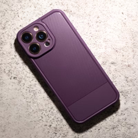 Simple Carbon ümbris jaoks iPhone 17 6,3" purple