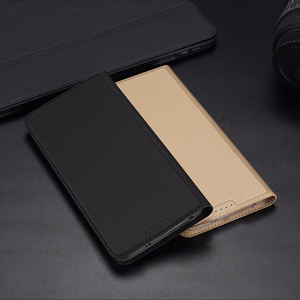 Dux Ducis Skin Pro Ümbris jaoks Xiaomi Redmi Note 12 Pro / Poco X5 Pro 5G Cover Flip Card Wallet Stand kuldne