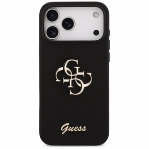 GUESS ümbris jaoks IPHONE 17 Pro Max GUHCP17XSC4GSMK (Silicone W/ Big 4G Script) must