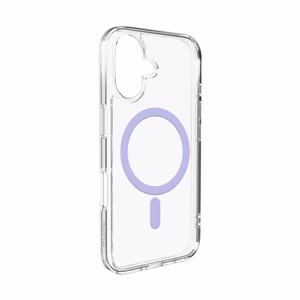 Puro Lite Mag TPU+PC Ümbris Compatible with MagSafe jaoks iPhone 17 - Läbipaistev with Roosa Ring