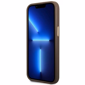 Guess GUHMP14MU4GPRW iPhone 14 Plus 6.7 "brown / brown hard ümbris 4G Logo Plate MagSafe