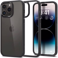 Spigen Ultra Hybrid iPhone 14 Pro ümbris - matt must