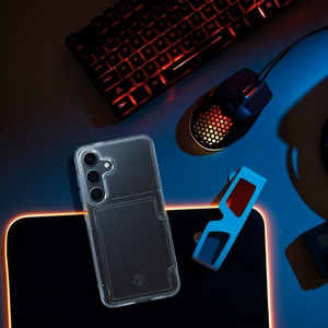 FORCELL F-PROTECT Crystal Pocket Ümbris jaoks SAMSUNG S24 läbipaistev