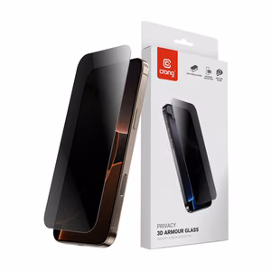 Защитное стекло Crong Privacy 3D Armor Glass с фильтром конфиденциальности для iPhone 17 Pro Max и iPhone 16 Pro Max