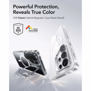 ESR Classic Hybrid Kickstand MagSafe ümbris Samsung Galaxy S26 Ultra jaoks - läbipaistev