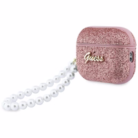 Guess Glitter Pearl Rihm Ümbris for AirPods Pro 3 - roosa