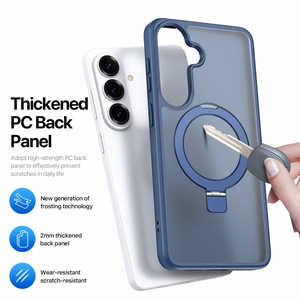 Чехол Dux Ducis Yind с магнитной подставкой для Samsung S947 S26 Plus тёмно-синий
