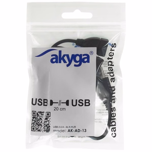 Akyga Hub USB AK-AD-13 2.0 4 ports must 15cm