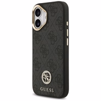 GUESS ümbris jaoks IPHONE 17 compatible with MagSafe GUHMP17SP4G4DCSK (PU W/ Strass Logo & Big Strap Metal Buttons) must