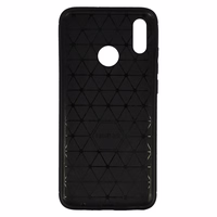 Back Ümbris CARBON jaoks HUAWEI P SMART 2019 Must